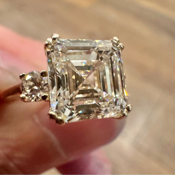 14K Yellow Gold Lab Grown Diamond Engagement Ring - Picture 6 of 13